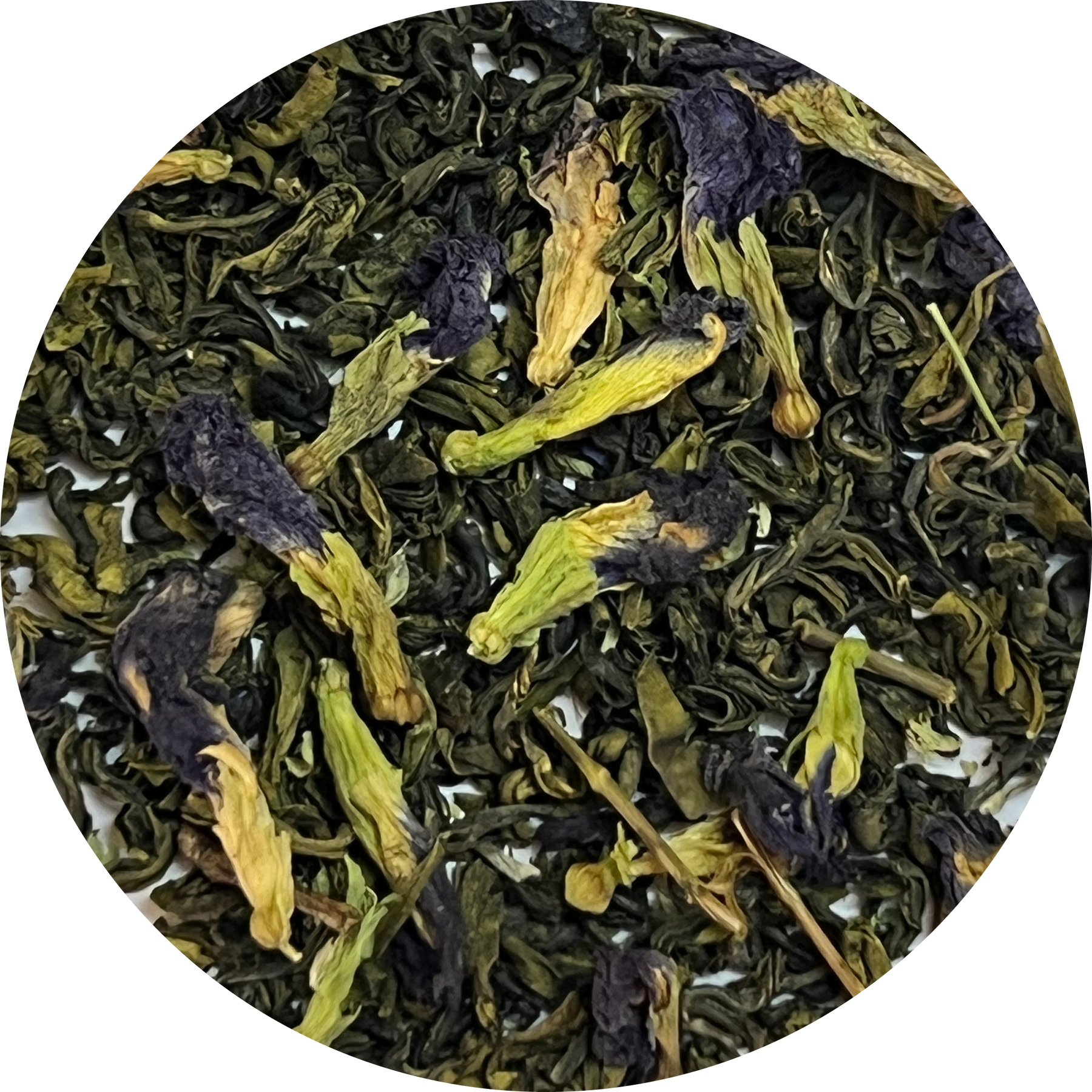 Blue pea green tea