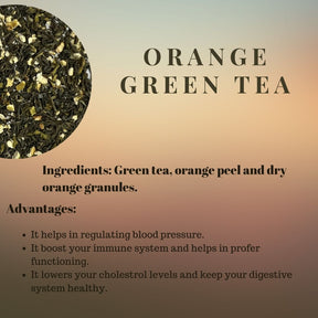 Orange green tea