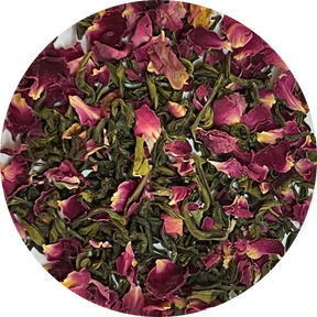 Rose green tea